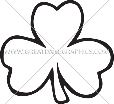 Shamrock - Printable Shamrock Coloring Sheet (385x353)