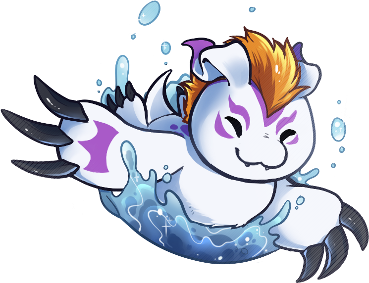 Splish Splash [7/8/15] By Skelefrog - Drawing (884x628)