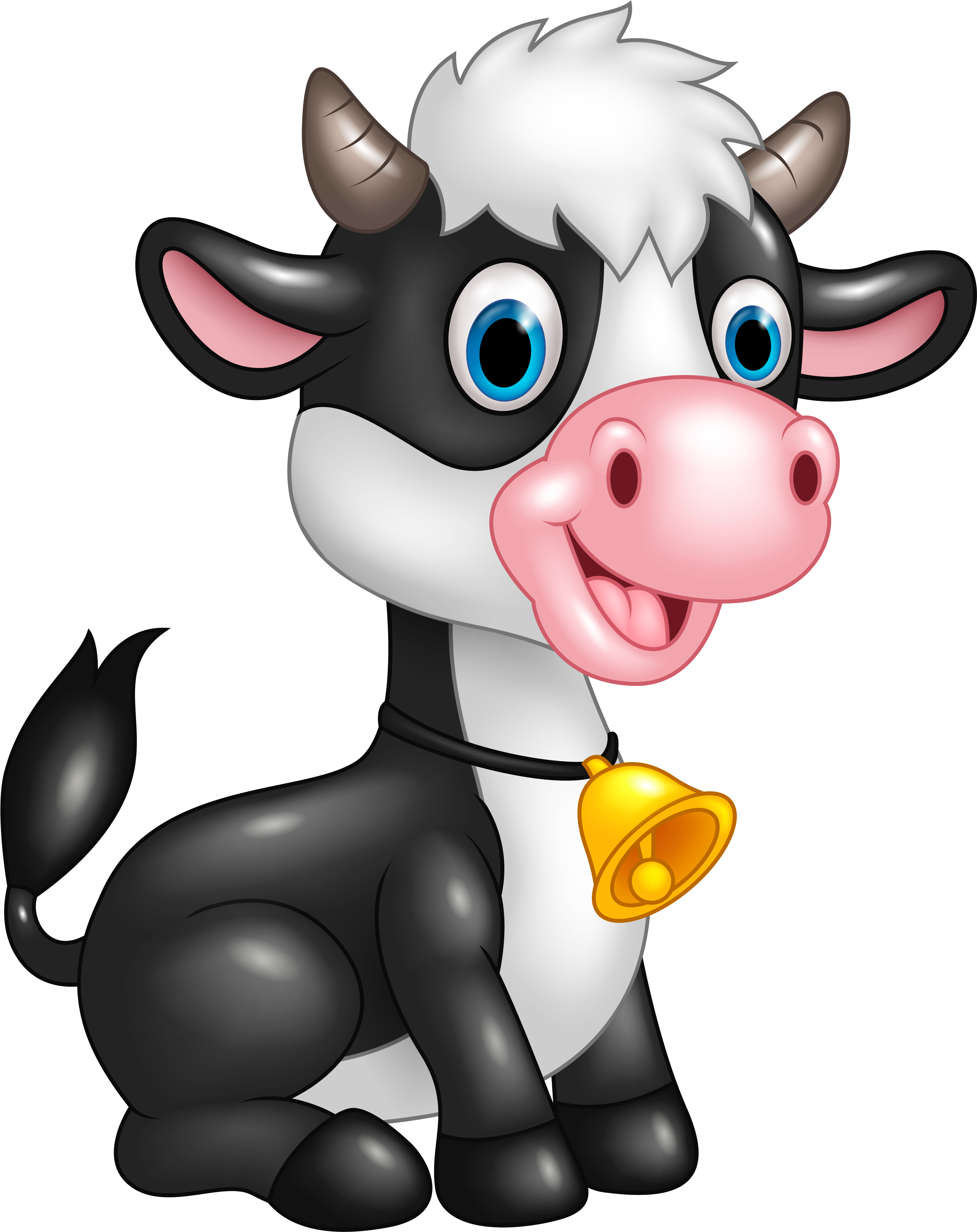 Cute Cow Cartoon Png Clipart Image - Goeie More Donderdag (4099x5108)