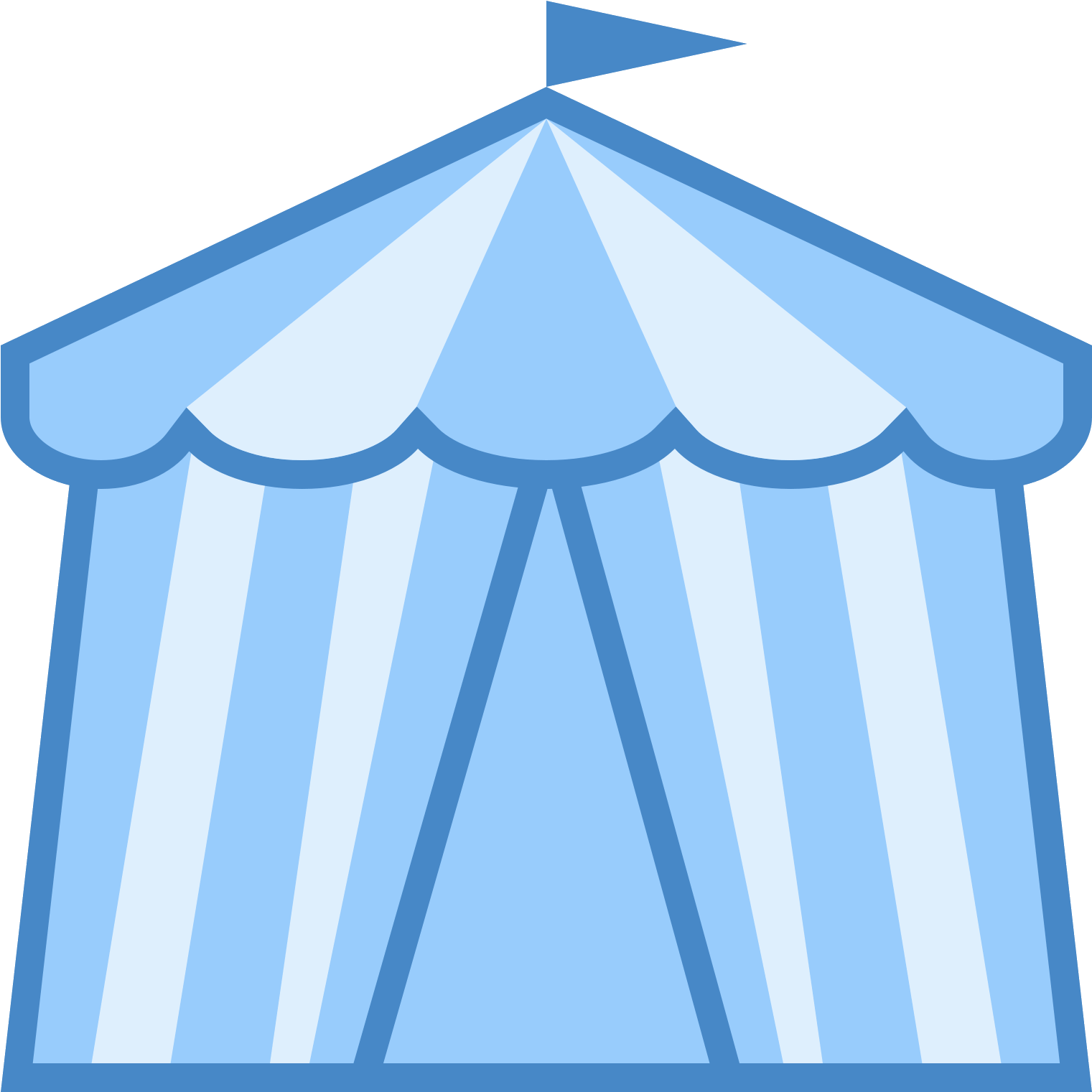Circus Tent Icon - Tent (1600x1600)