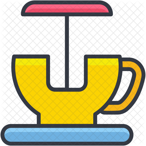 Cup Ride Icon - Tea Cup Ride Icon (512x512)
