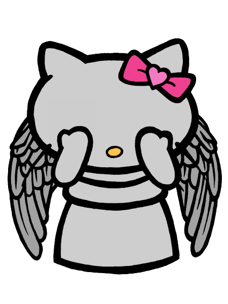 Omg It's A Hello Angel I Don't If I Should I Love This - Hello Kitty Angel Wings (450x600)