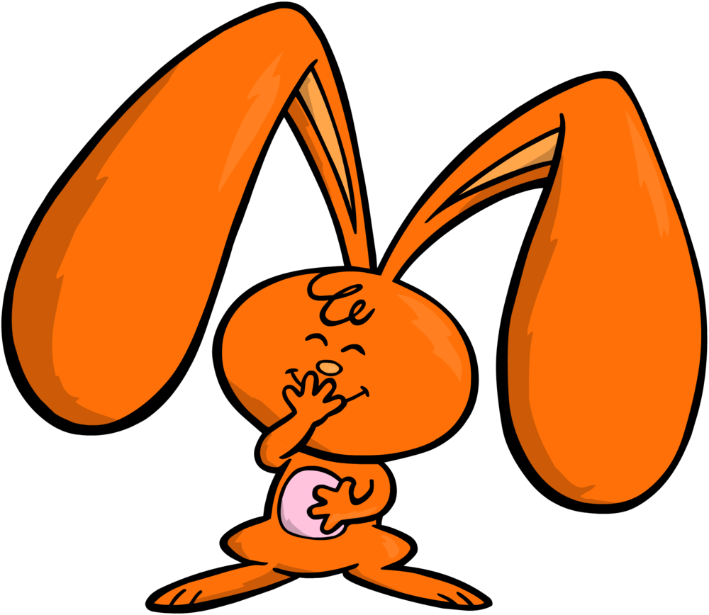 Eardrop Bunny Laughing - Ear (1000x868)