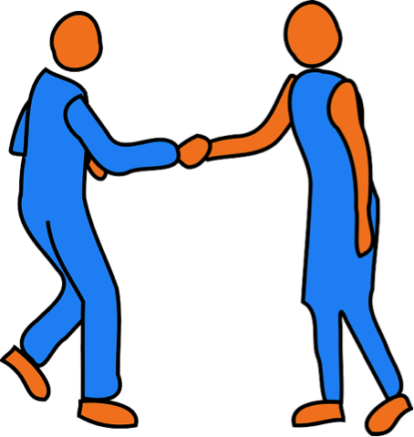 Clip Art Of A Man And Woman Shaking Hands - People Shaking Hands Clip Art (454x479)