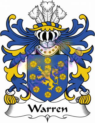 Warren Family Crest - Weaver Coat Of Arms (309x400)