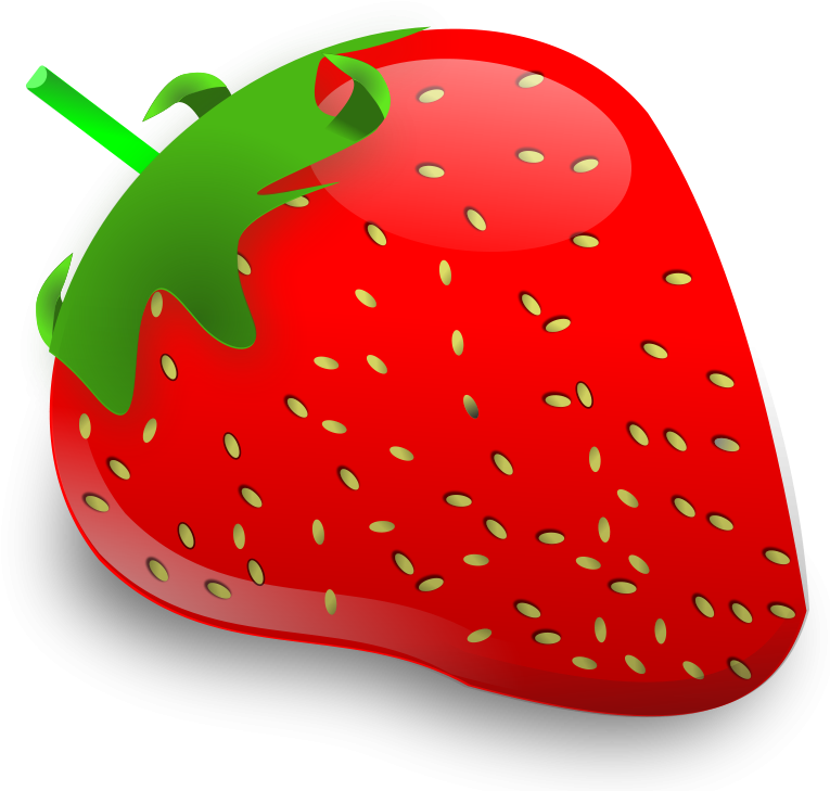 Fruit Clipart, Mango Clipart, Strawberry - Strawberry Fruit Clipart (800x800)