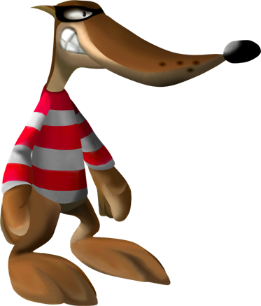 Paulie - Conker's Bad Fur Day Weasel (373x437)