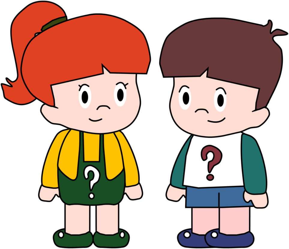 The Two Question Kids By Connorworksabstract - Question Kids Png Clipart (963x830)