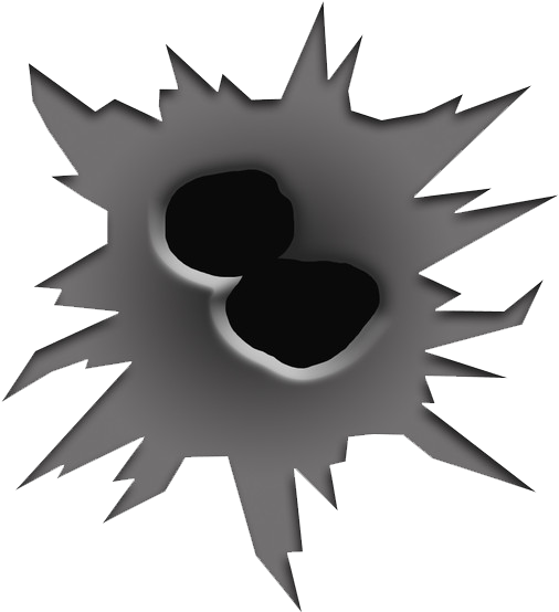 Gunshot Png Image - Bullet Hole Clip Art (600x600)