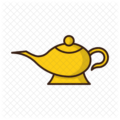 Lamp Icon - Aladdin Lamp Icon (512x512)