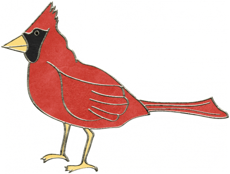 Back To Nature - Northern Cardinal (456x345)