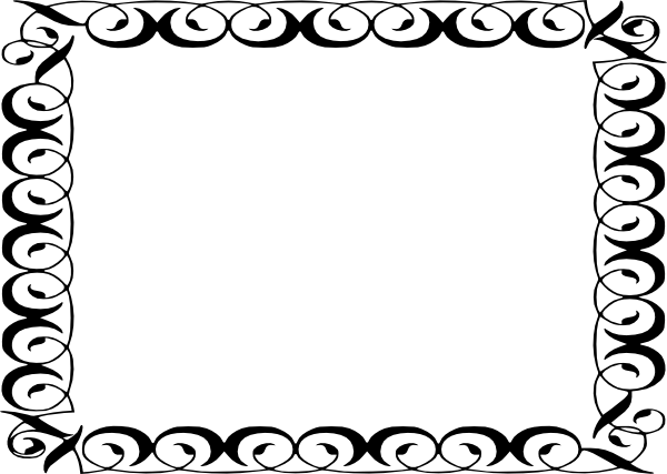 French Fries Line Art Clip Art At Clker Com Vector - Border Clip Art (600x427)