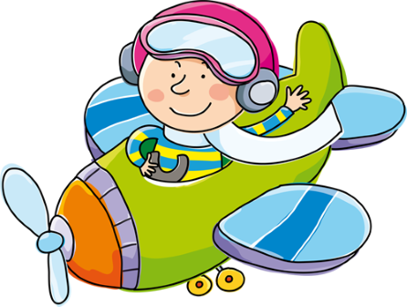 Stickers Murali Bambini Camerette L'aviatore - Aviatore Png (446x336)