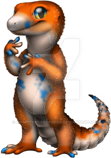 Sunset Eyes Leopard Gecko Premade By Momothepandabear - Museum (400x545)