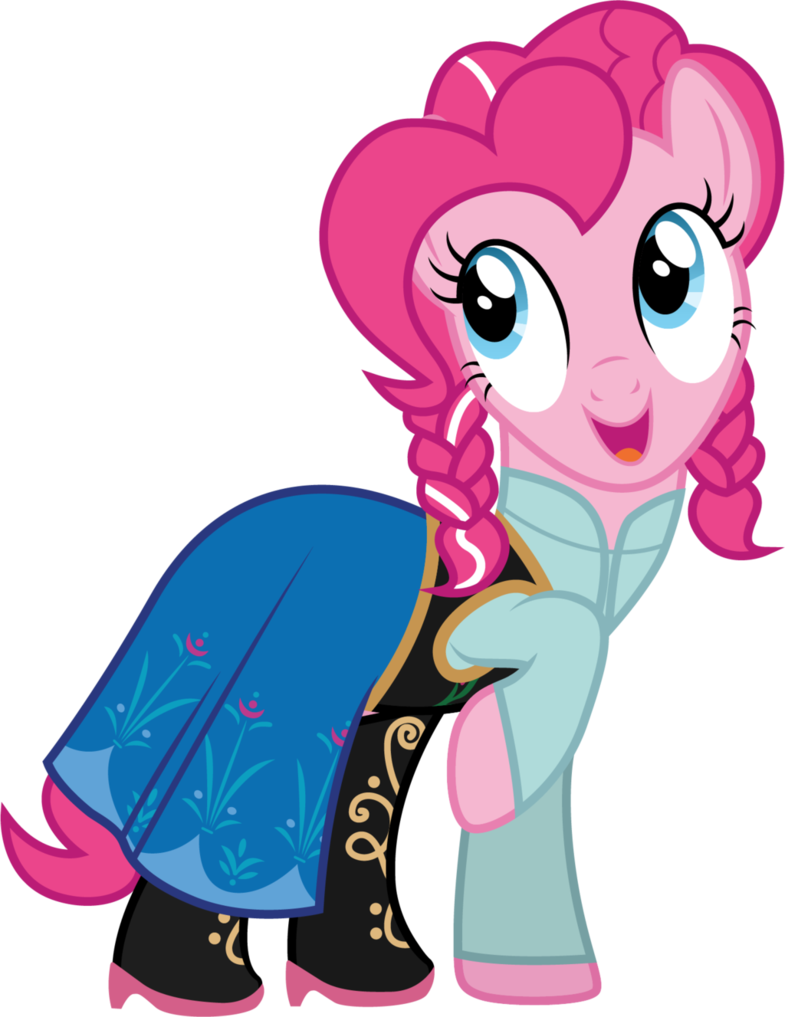Pinkie Pie As Anna By Cloudyglow - Frozen Anna Pinkie Pie (785x1017)