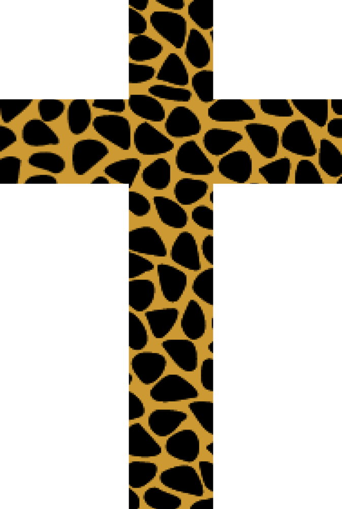 J - A - Z - E Attire Leopard Print Cross - Leopard Print Cross (673x1000)