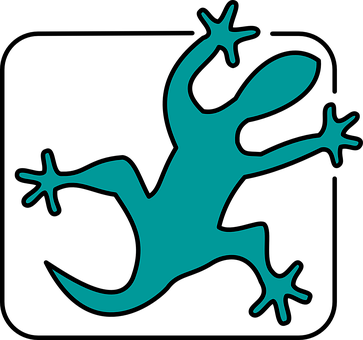 Lizard, Gecko, Chameleon, Reptile, Skink - Lizard Clip Art (363x340)