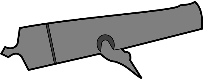 Canon, Gun, Weapon, Fire, Ship, Arms - Cartoon Cannon Transparent Background (680x340)