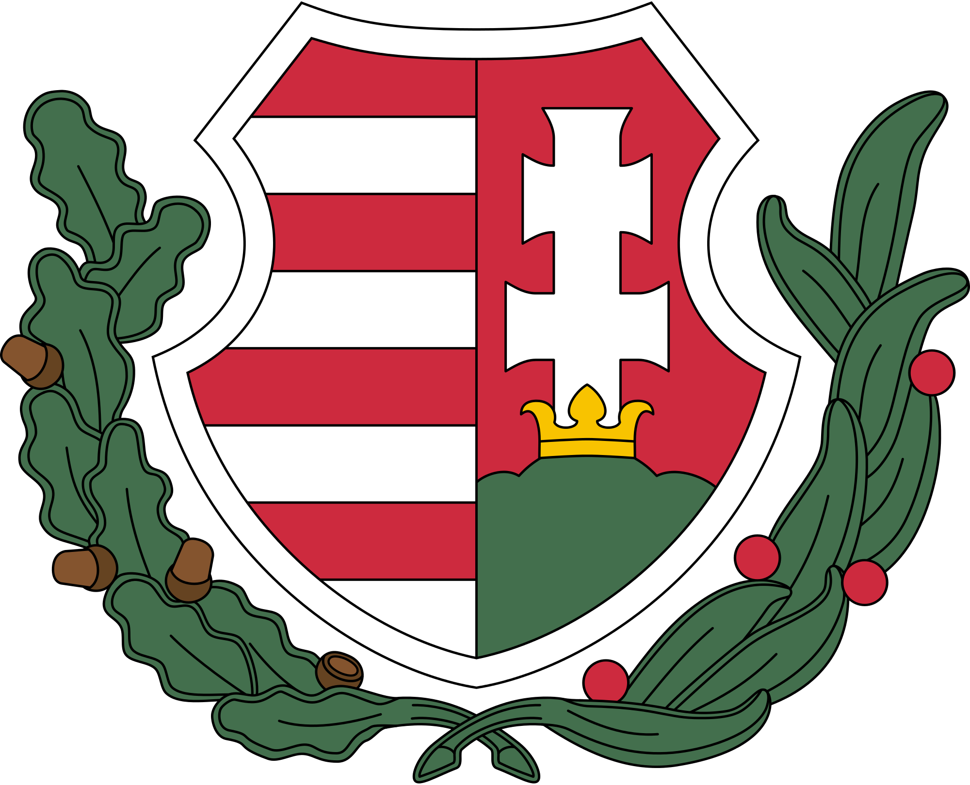 Open - Coat Of Arms Of Hungary (2000x1620)