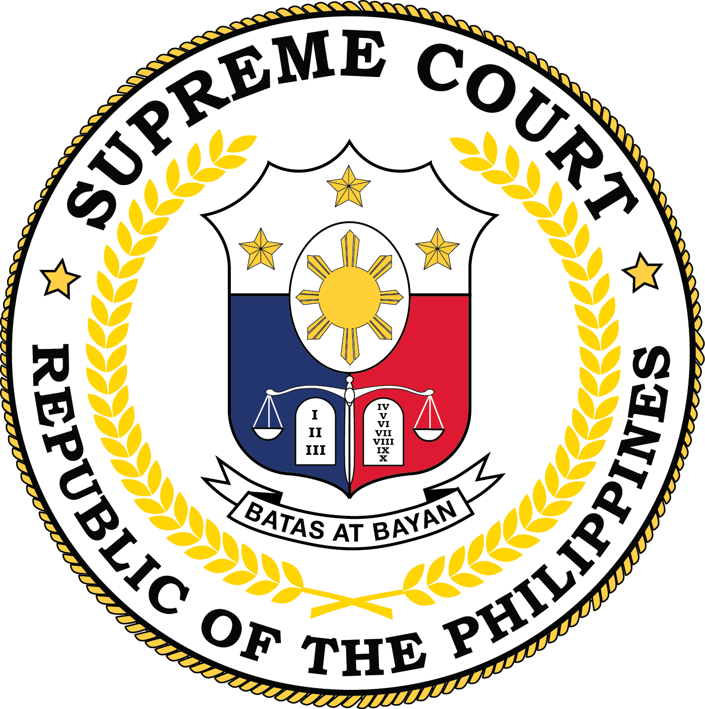 Philippines Supreme Court Backs Company In Seafarer - Supreme Court Of The Philippines Logo (1399x1406)