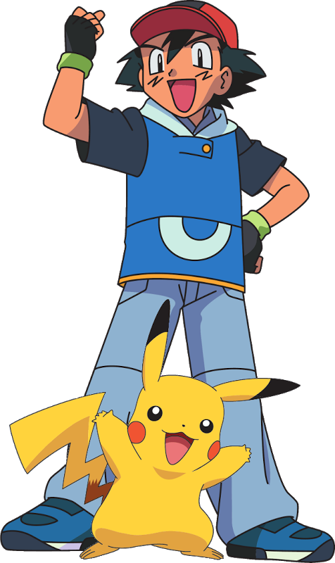Fear - Ash And Pikachu Standing (476x800)