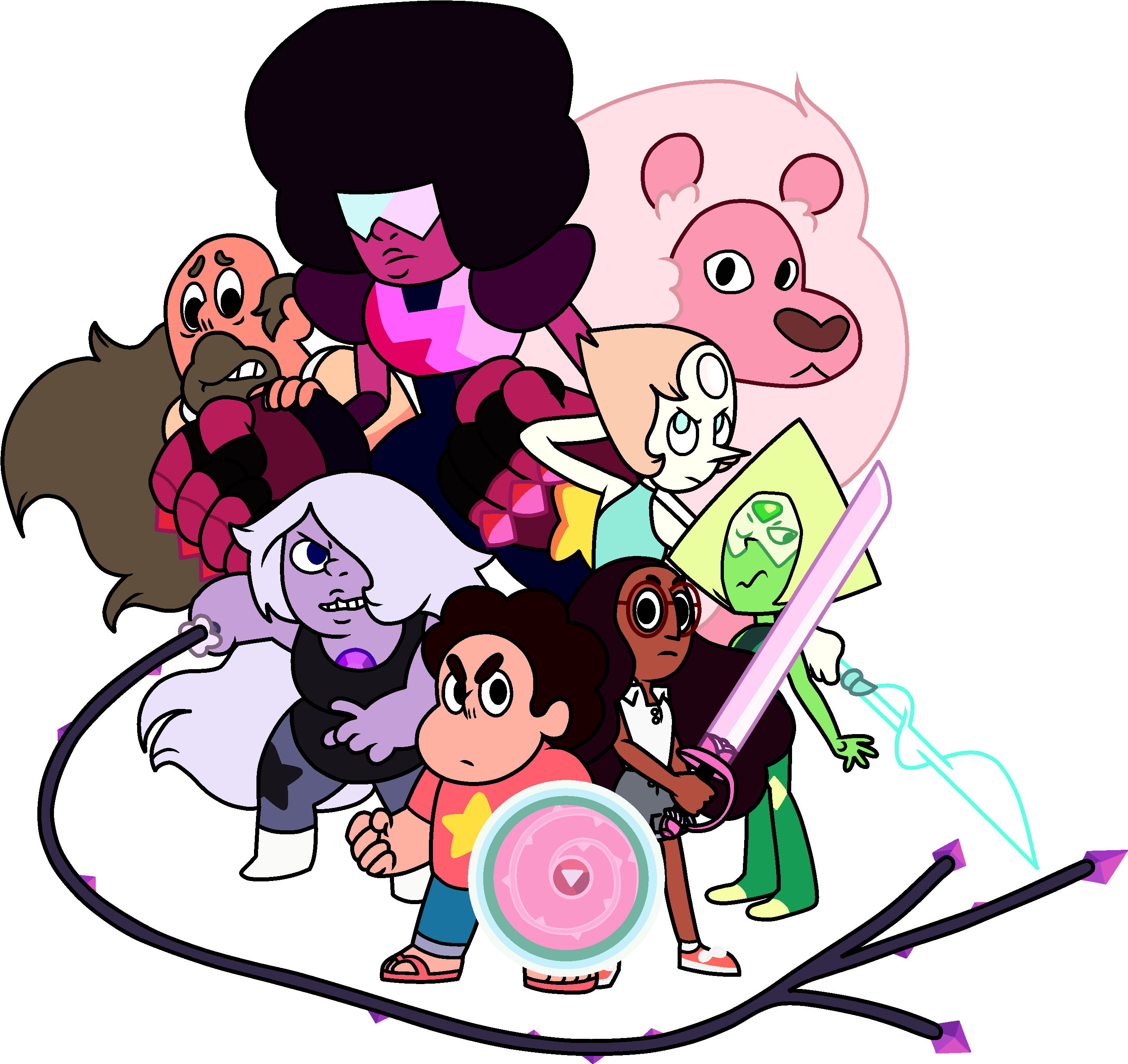 Crystal Gems, Steven Universe - Steven Universe Crystal Gems 2016 (3000x3000)