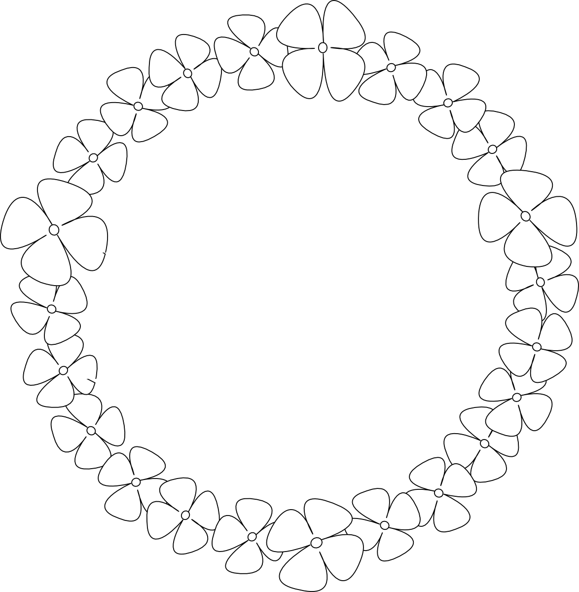 Hydrangea Clip Art - Choker In Bead Design (1174x1200)