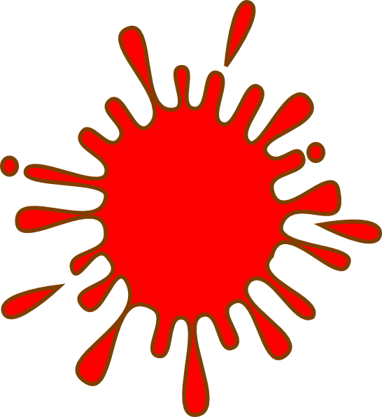 Small Red Ink Splash Clip Art At Clker Com Vector Clip - Knickers In A Twist: A Trailer Park Princess Cozy Mystery (546x596)