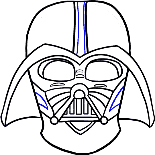 How To Draw Dart Vader - Easy To Draw Darth Vader (678x600)