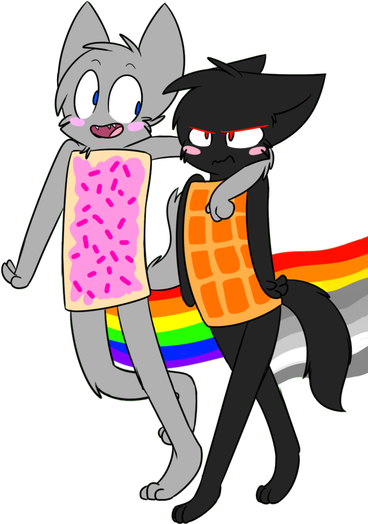 Poptart N - Poptart And Waffle (744x1073)
