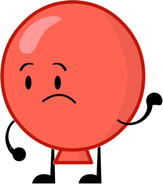 Balloon Pose - Bfdi And Inanimate Insanity (656x738)