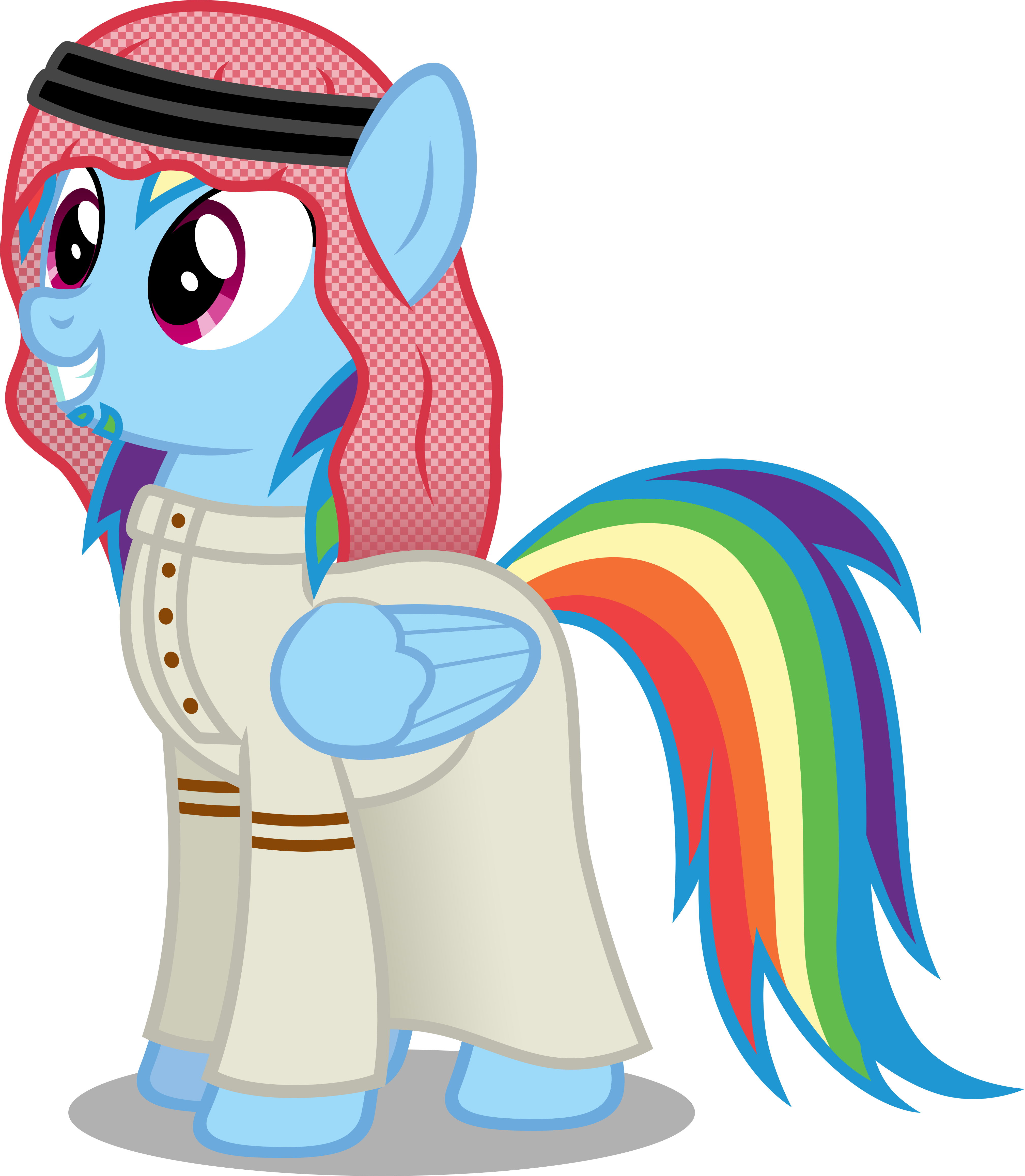 Austiniousi, Crossdressing, Goatee, Rainbow Dash, Safe, - Rainbow Dash Haters Gonna Hate (4034x4630)
