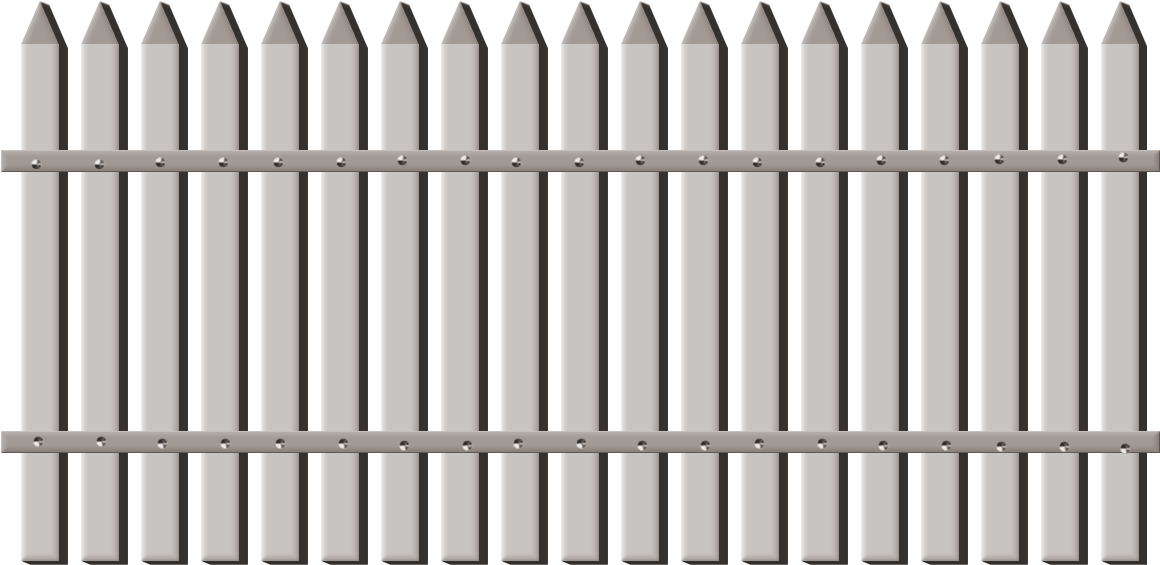 Transparent Garden Fence Png Clipart - Clip Art (1236x665)