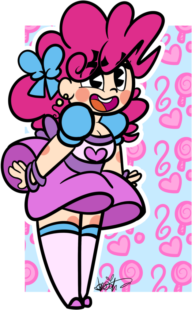 Retro Pinkie By Befishproductions - Cartoon (1024x1413)