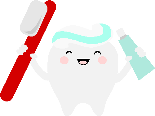 Kawaii Tooth - Kawaii Tooth Png (500x375)