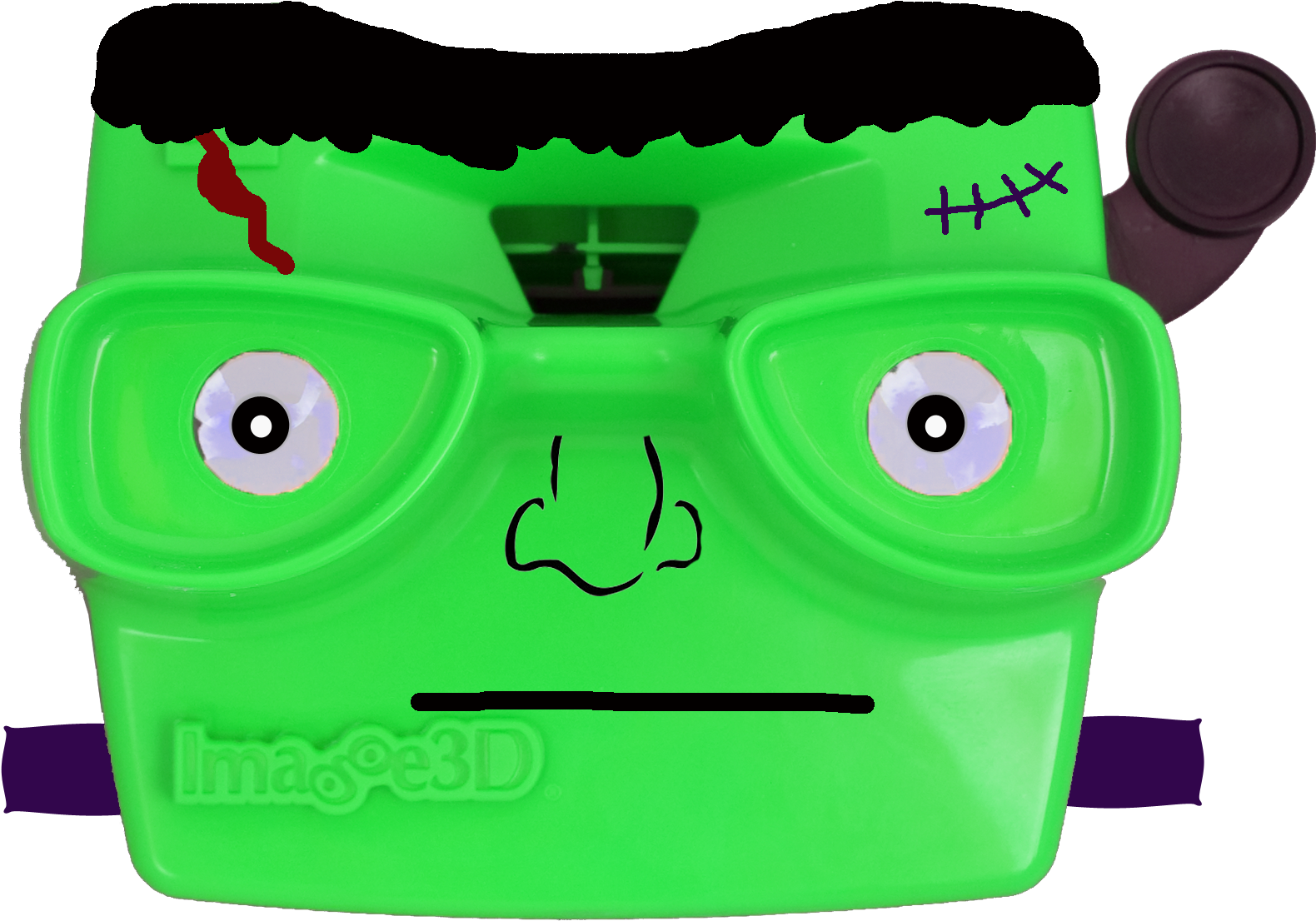 Frankenstein, Face, Halloween, Viewfinder, Retro - Cartoon (1718x1214)