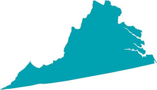 Virginia Outline Related Keywords Amp Suggestions Virginia - Virginia Outline Blue (610x433)