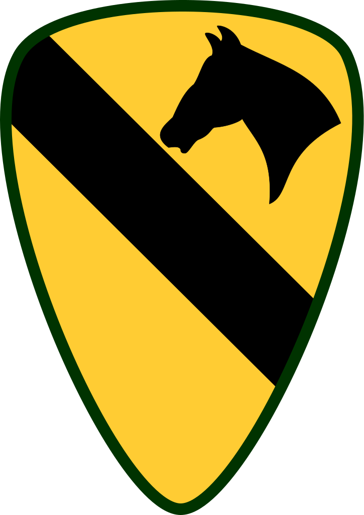 725px-combat Service Identification Badge Of The United - 1st Cavalry Division Logo (2000x2824)
