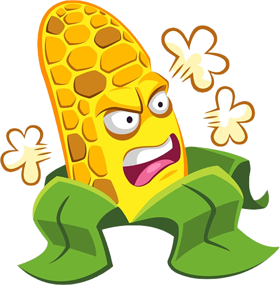 Pvzgw2-kernel Corn Angry - Corn Dog Pvz (546x555)