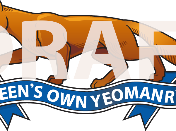 Military Insignia Set Of Two Love Heart Scented Candles - Queens Own Yeomanry (600x476)