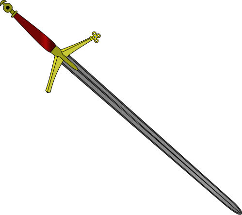 Claymore Sword Clipart - Clip Art (499x443)
