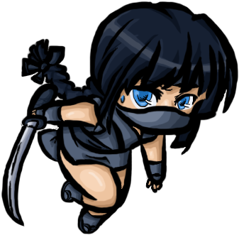 Chibi Ninja By Hejthenerd - Ninja Cool (379x386)