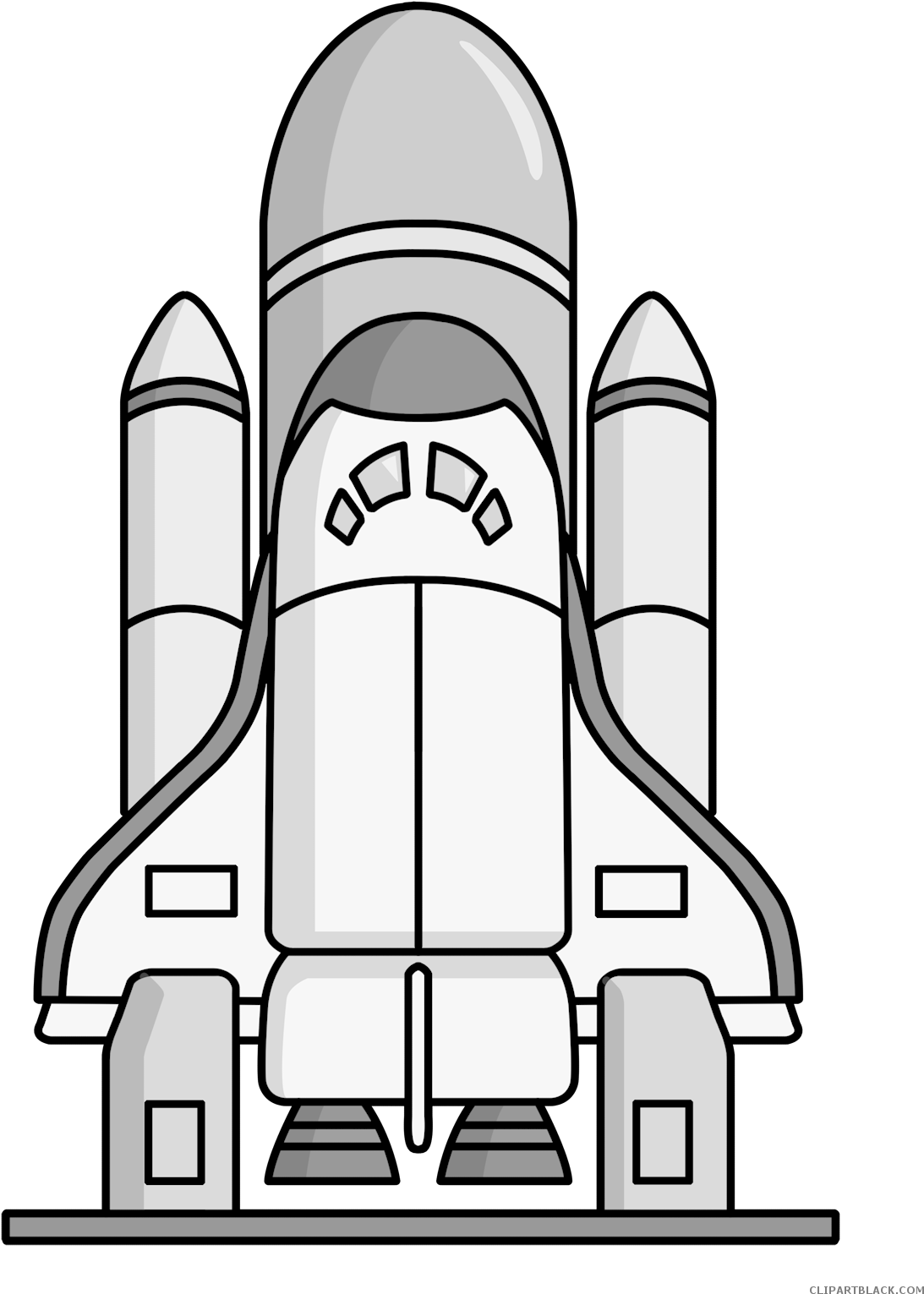 Space Shuttle Transportation Free Black White Clipart - Space Shuttle Cartoon (1200x1600)