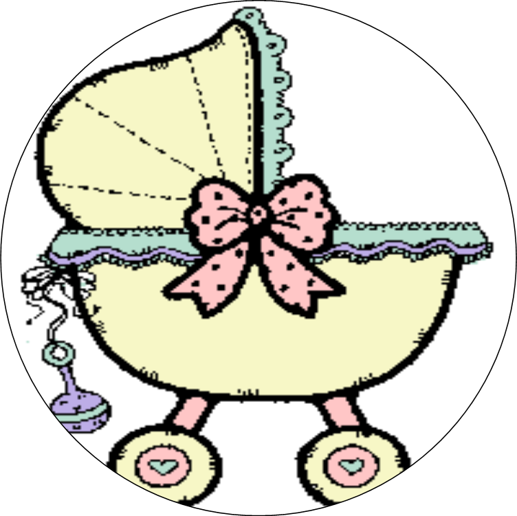 Baby Stroller Baby Shower Card (752x751)