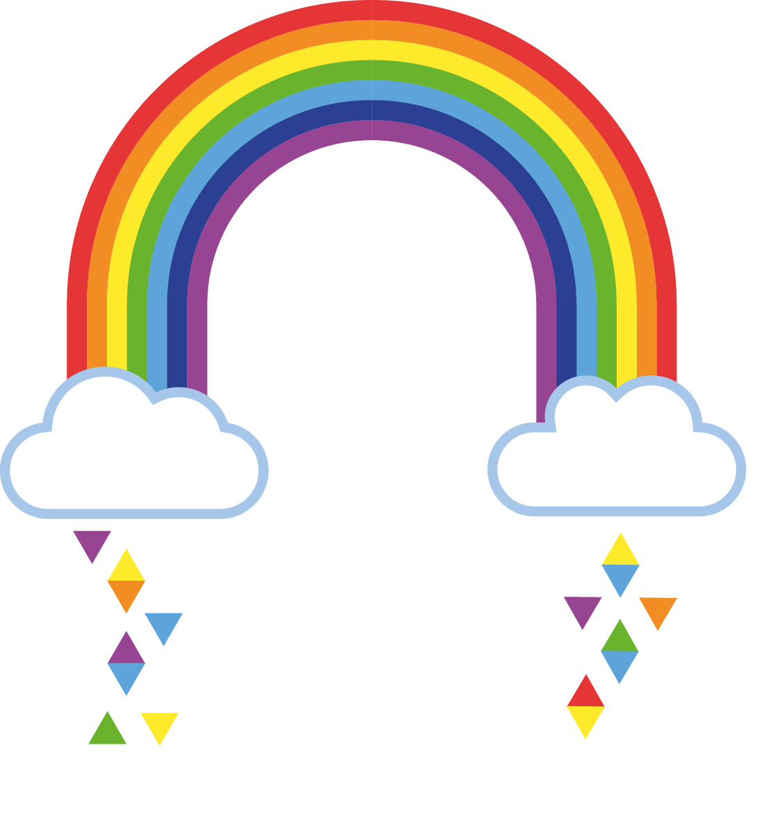 Rainbow Adobe Illustrator Euclidean Vector - Thankyou Teacher Nursery (1090x1192)