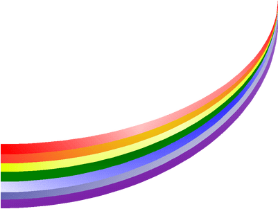 Curved Rainbow - Shapes Design Background Png (400x400)