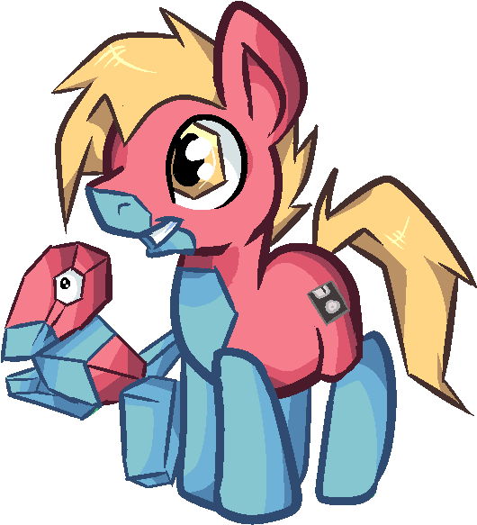 Pony Rainbow Dash Mammal Pink Vertebrate Horse Like - Mlp Porygon (583x595)