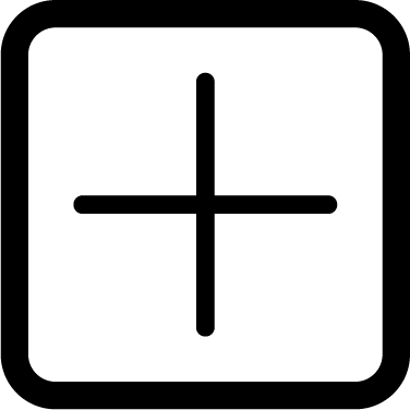 Plus Sign - Letter T In A Square (376x376)