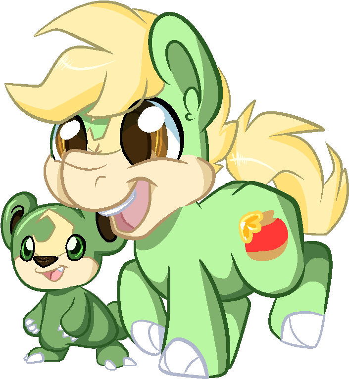 Teddiursa [shiny] By Ponypaintsplatter - Tagged (800x800)