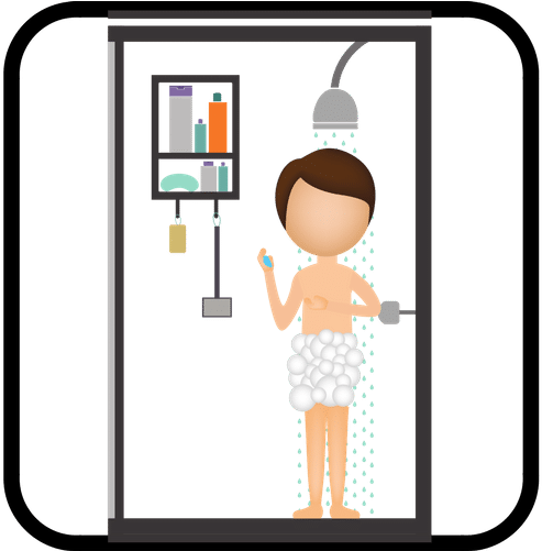 Take A Shower - Design (500x500)